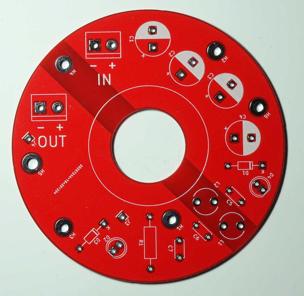 Unpopulated power PCB for the Null Gamma Device.